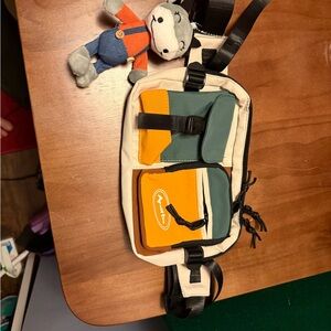 Multicolor Crossbody Bag with Toy